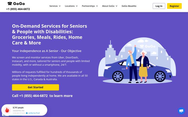 Screenshot of gogograndparent.com