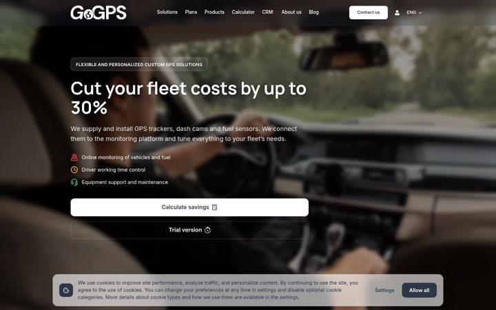 Screenshot of gogps.eu