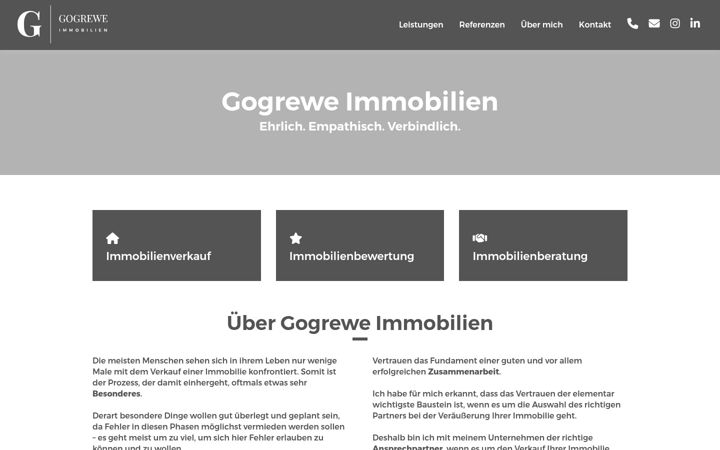 Screenshot of gogrewe-immobilien.de