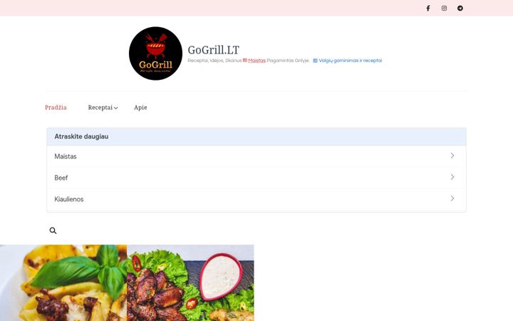 Screenshot of gogrill.lt