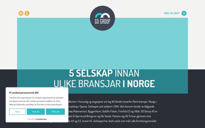 Screenshot of gogroup.no