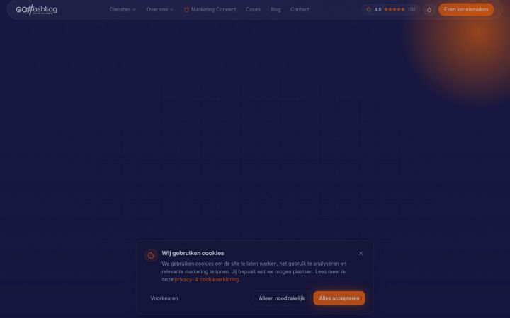 Screenshot of gohashtag.nl