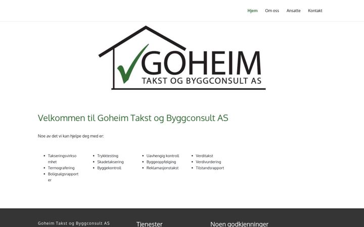 Screenshot of goheim.no