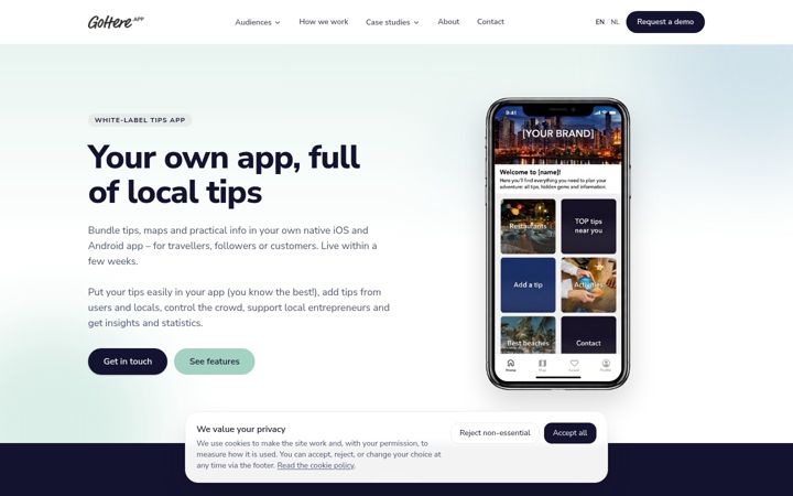 Screenshot of gohere.app