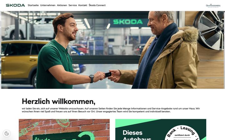 Screenshot of gohm-graf-hardenberg.skoda-auto.de