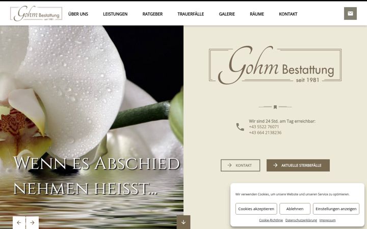 Screenshot of gohm.at