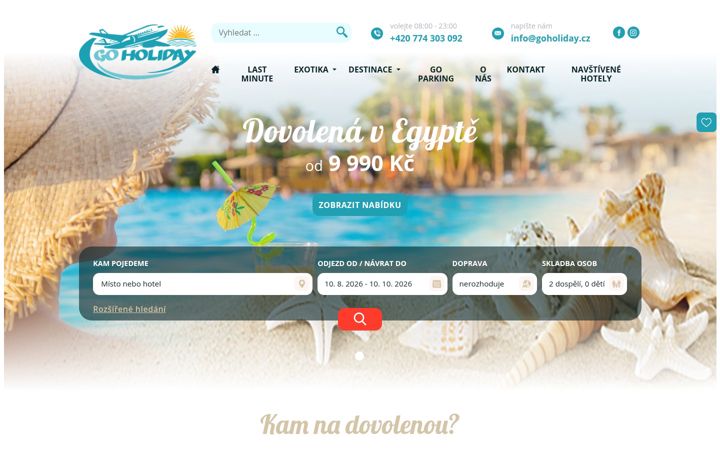 Screenshot of goholiday.cz