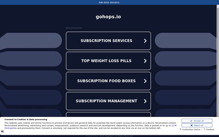 Screenshot of gohops.io