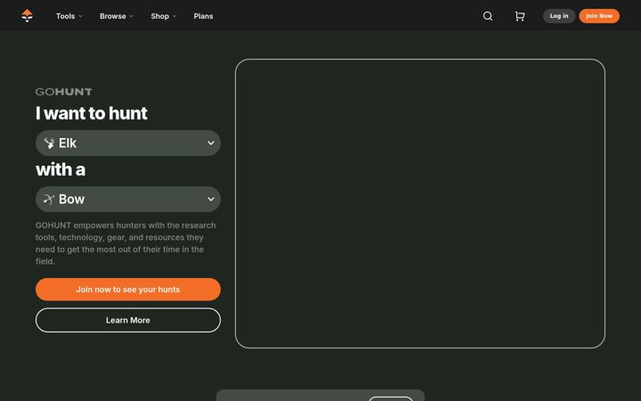 Screenshot of gohunt.com