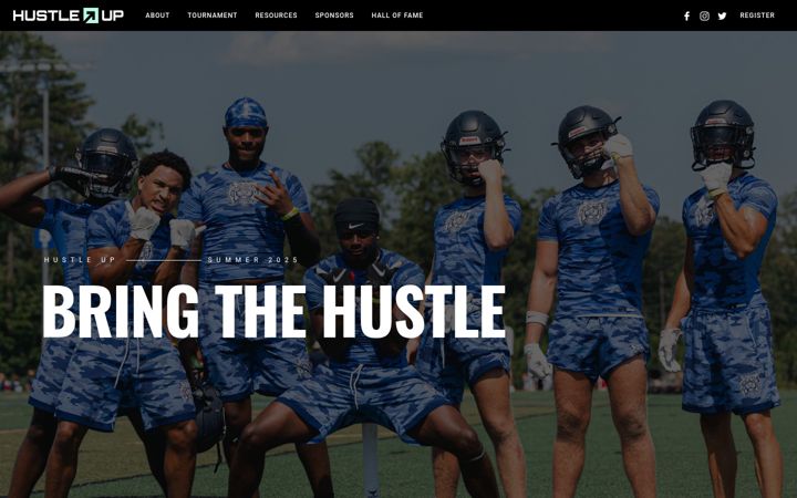 Screenshot of gohustleup.com