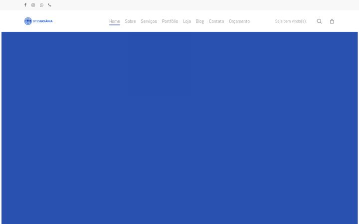 Screenshot of goianiacriacaodesite.com.br