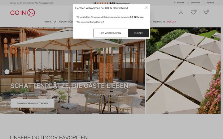 Screenshot of goin.de