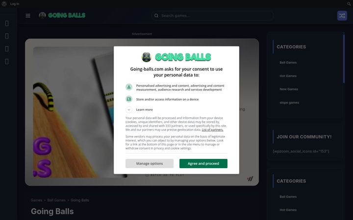 Screenshot of going-balls.com