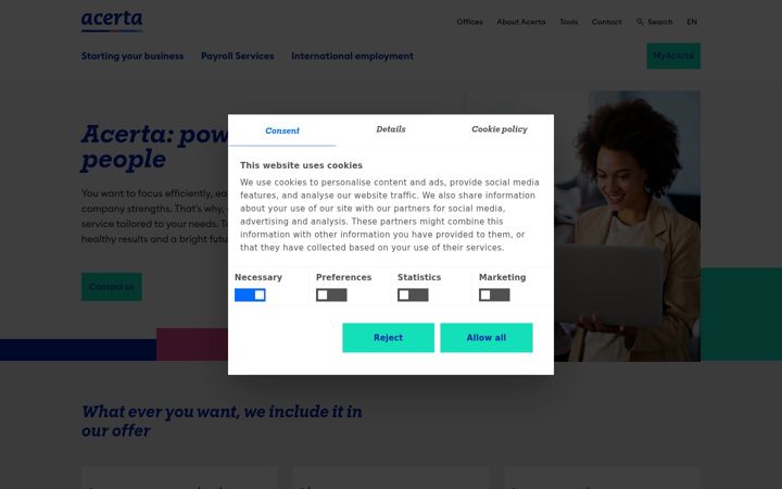 Screenshot of goingfortalent.be