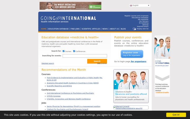 Screenshot of goinginternational.eu