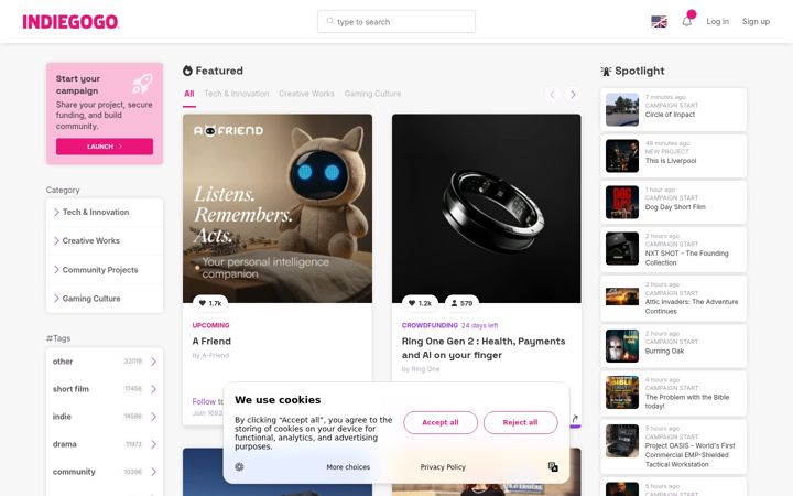Screenshot of goingoutlaw.com