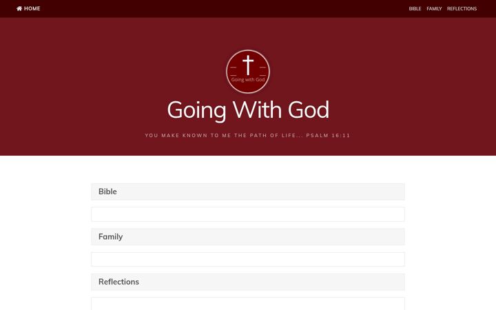 Screenshot of goingwithgod.com