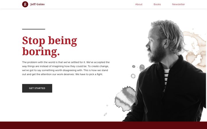 Screenshot of goinswriter.com