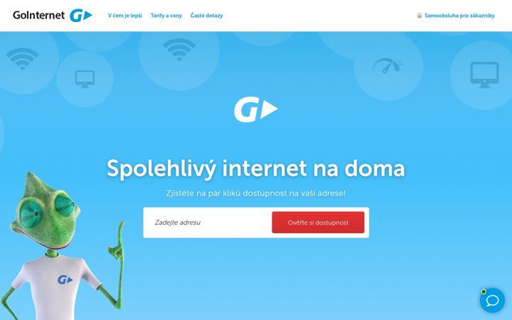 Screenshot of gointernet.cz