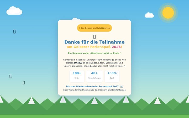 Screenshot of goisererferienspass.at