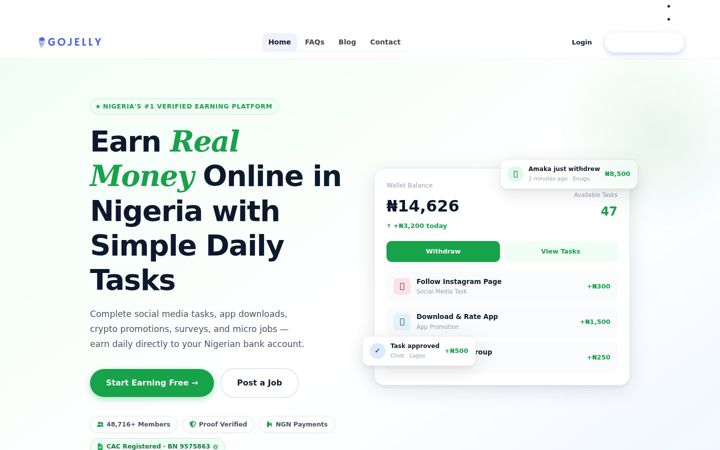Screenshot of gojelly.com.ng