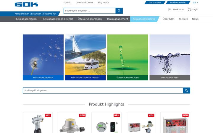 Screenshot of gok.de