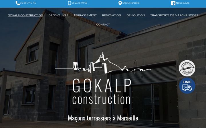 Screenshot of gokalp-construction.fr