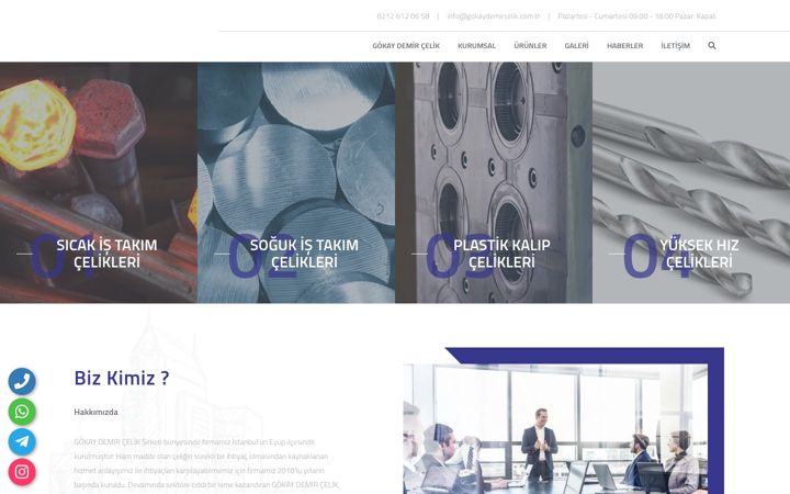 Screenshot of gokaydemircelik.com.tr