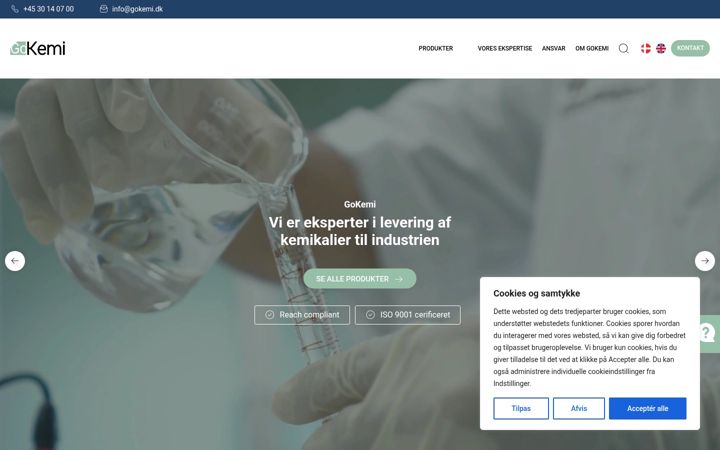Screenshot of gokemi.dk