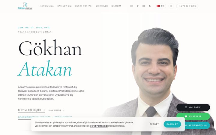 Screenshot of gokhanatakan.com.tr