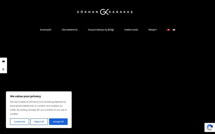 Screenshot of gokhankarakasfilm.com