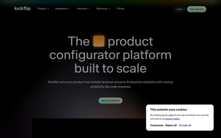 Screenshot of gokickflip.com