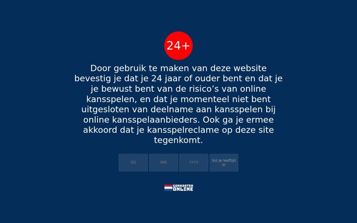 Screenshot of gokkastenonline.com