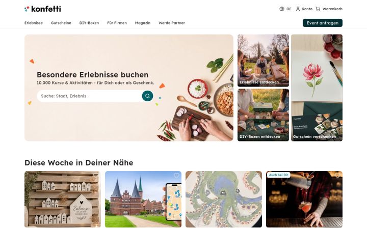Screenshot of gokonfetti.com