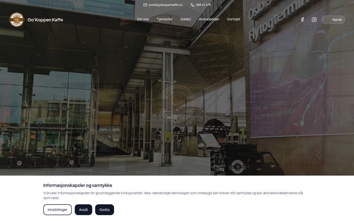 Screenshot of gokoppenkaffe.no