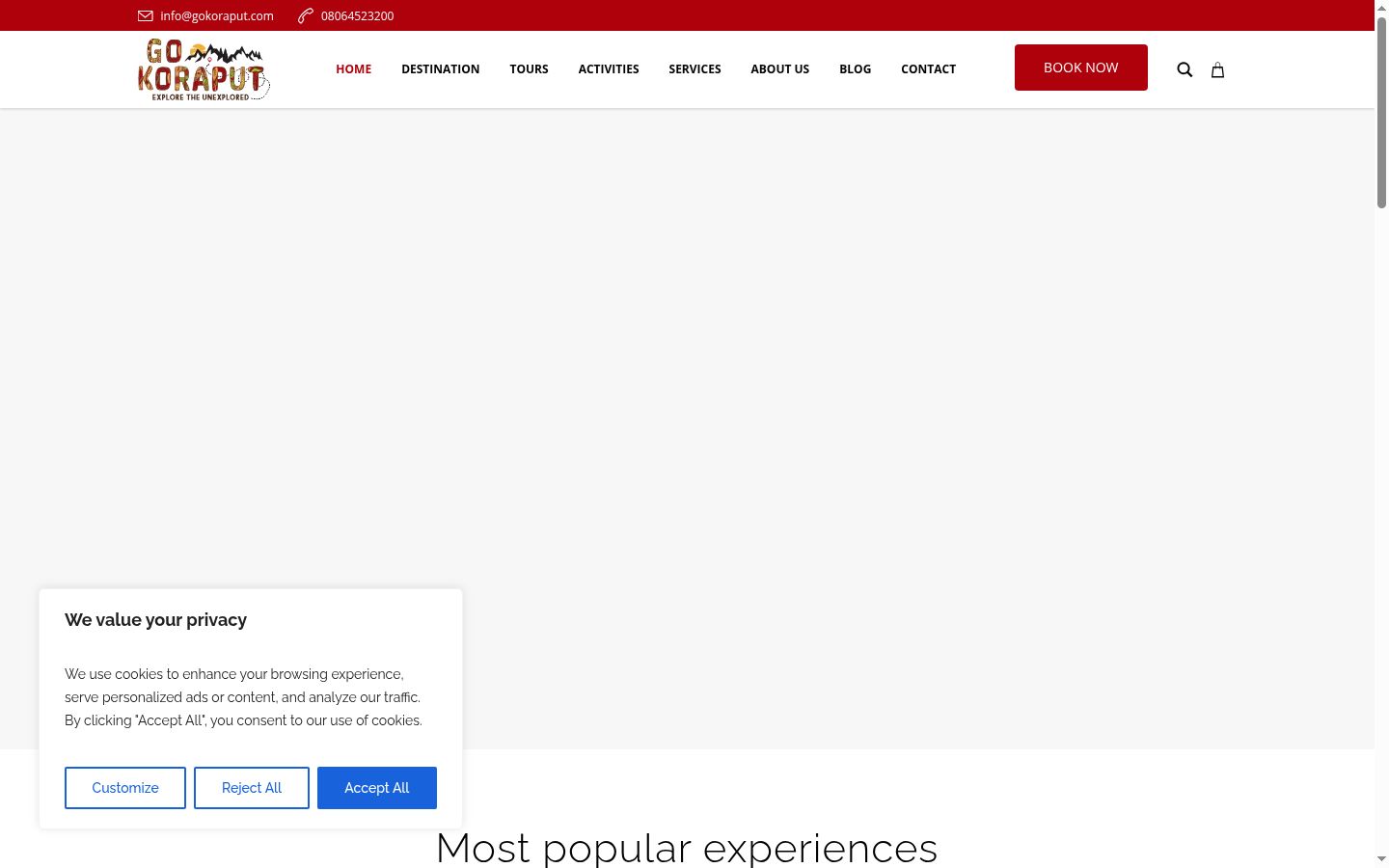 Screenshot tal-banner tal-kunsens muri qabel kwalunkwe interazzjoni