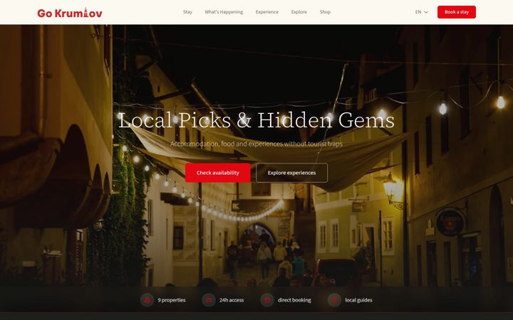 Screenshot of gokrumlov.com