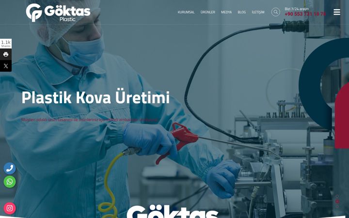 Screenshot of goktasplastic.com