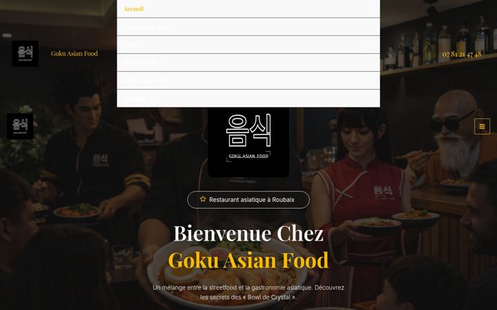 Screenshot of gokuasianfood.fr
