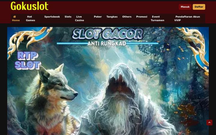Screenshot of gokuslot.org