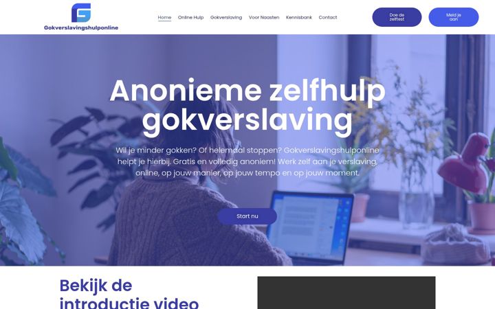 Screenshot of gokverslavingshulponline.nl