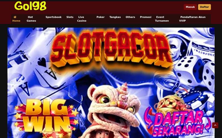 Screenshot of gol98.com