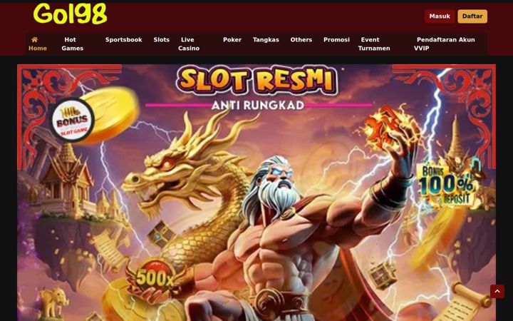 Screenshot of gol98.org