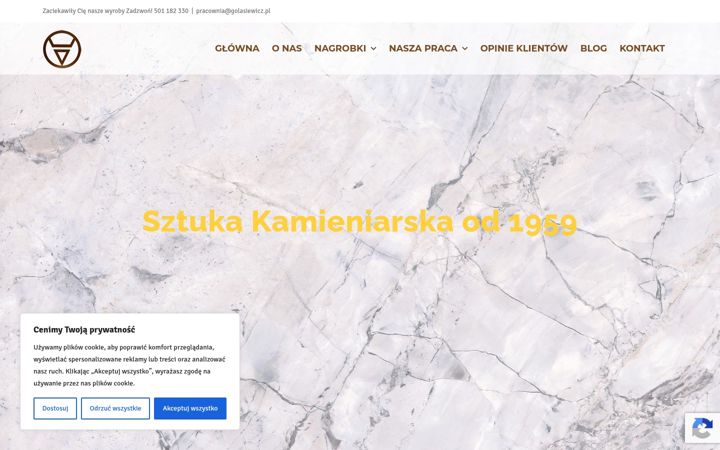 Screenshot of golasiewicz.pl