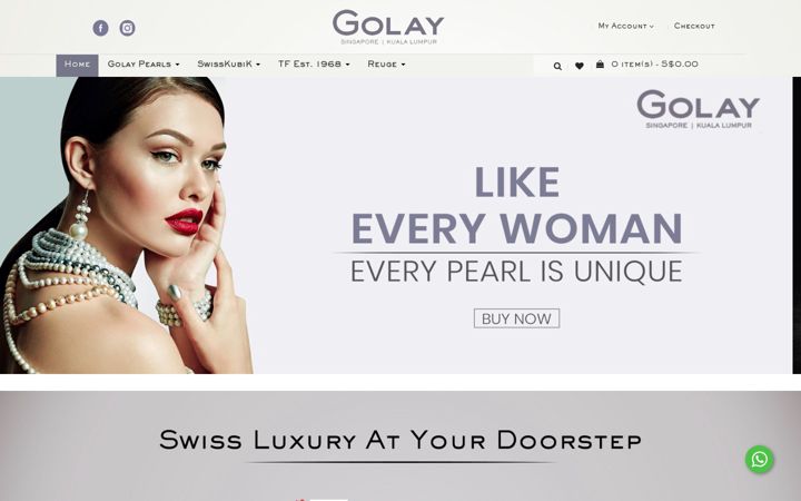 Screenshot of golaysingapore.com