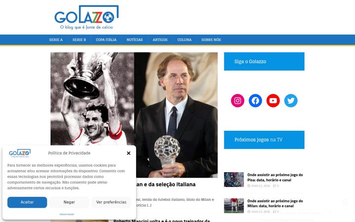 Screenshot of golazzo.com.br