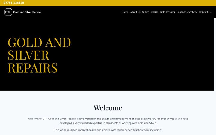 Screenshot of gold-and-silver-repairs.co.uk