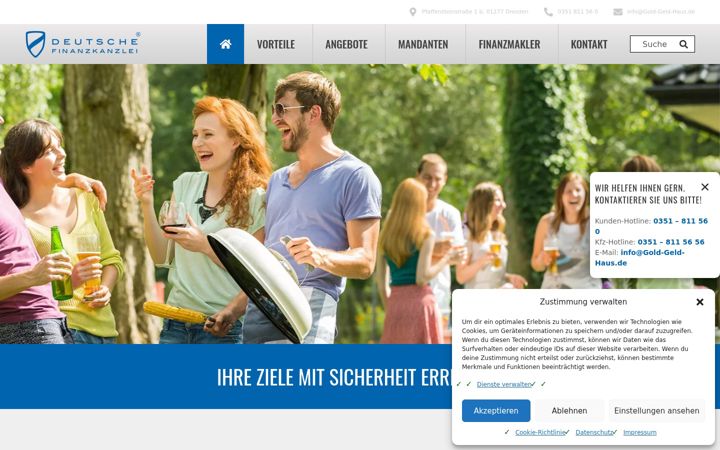 Screenshot of gold-geld-haus.de