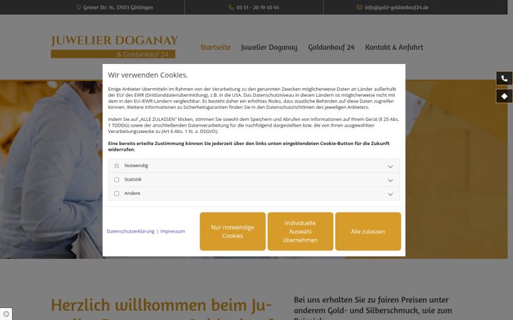 Screenshot of gold-goldankauf24.de