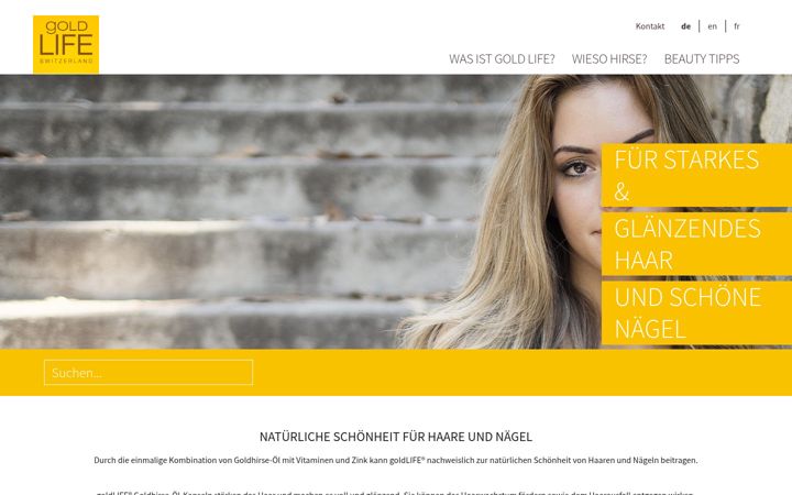 Screenshot of gold-life.ch